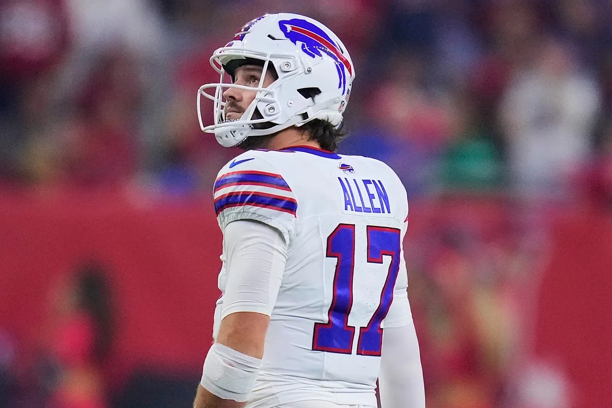 Josh Allen reflects on his journey back to his Wyoming roots amidst recent challenges.