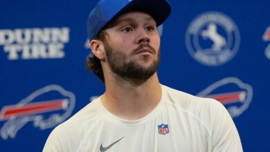 Josh Allen's comments to his teammates before facing Patrick Mahomes and the Chiefs were captured on camera