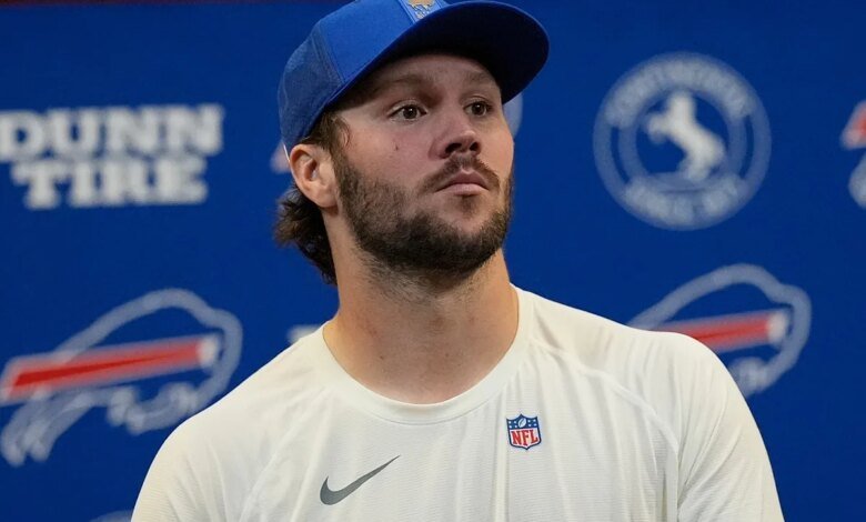 Josh Allen's comments to his teammates before facing Patrick Mahomes and the Chiefs were captured on camera
