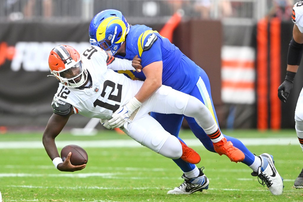 Kevin Stefanski during a press conference