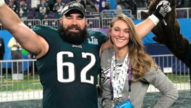 Kylie Kelce 'scolds' a fan when the option of having a fifth child comes up again: "My uterus might hear you!"