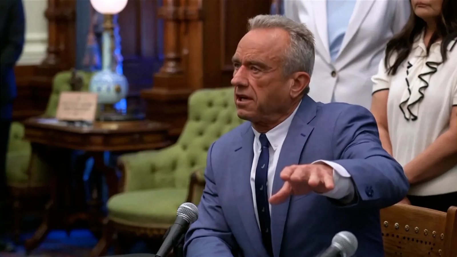 Dr. Ralph Abraham in his office as Louisiana Surgeon General.
