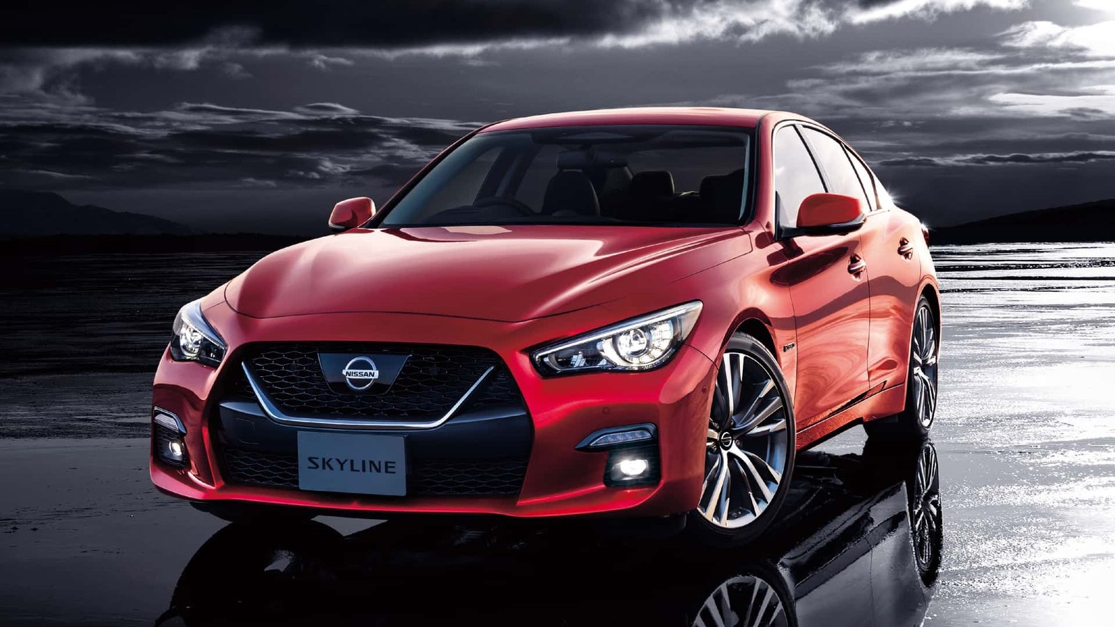 New Nissan Skyline Rendering Rendering of the new Nissan Skyline, showcasing its potential design.