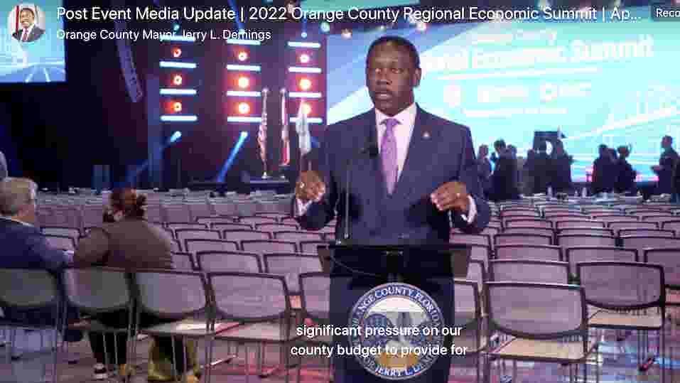 Orange County Mayor Jerry Demings at a public event