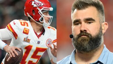 Patrick Mahomes' "very uncharacteristic" play with the Chiefs surprises Jason Kelce