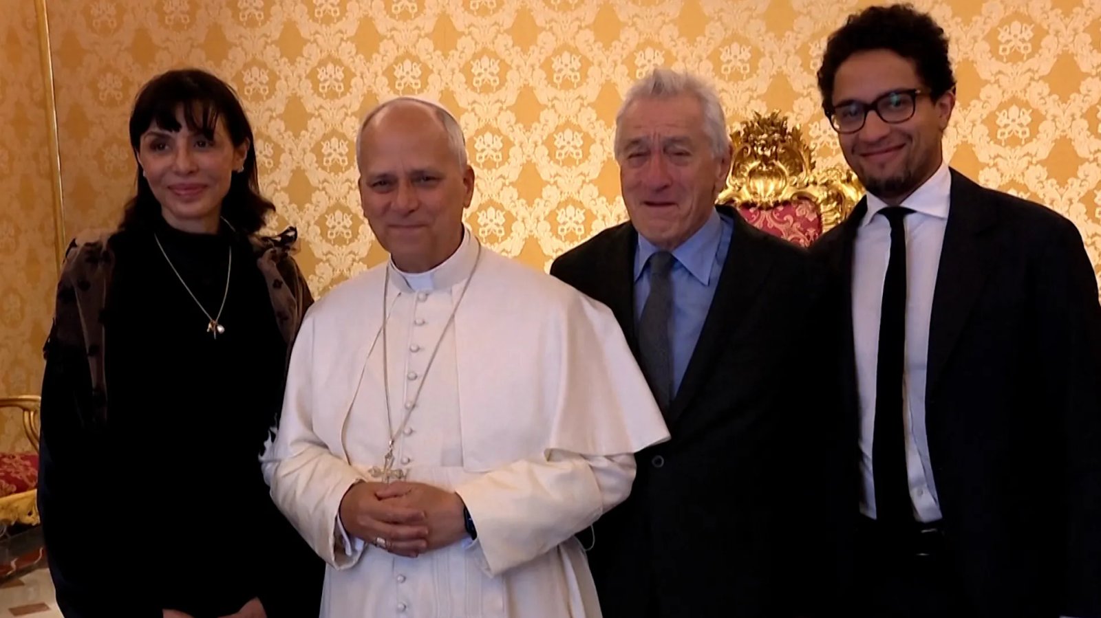 A close-up of a film reel, symbolizing the Pope's engagement with cinema.