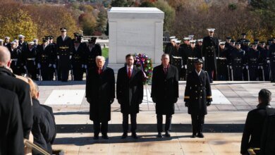President Trump commemorates Veterans Day at Arlington National CemeteryPolitics
