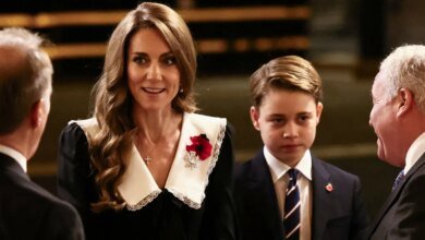 Prince George steps out with Princess Kate at Royal Albert Hall