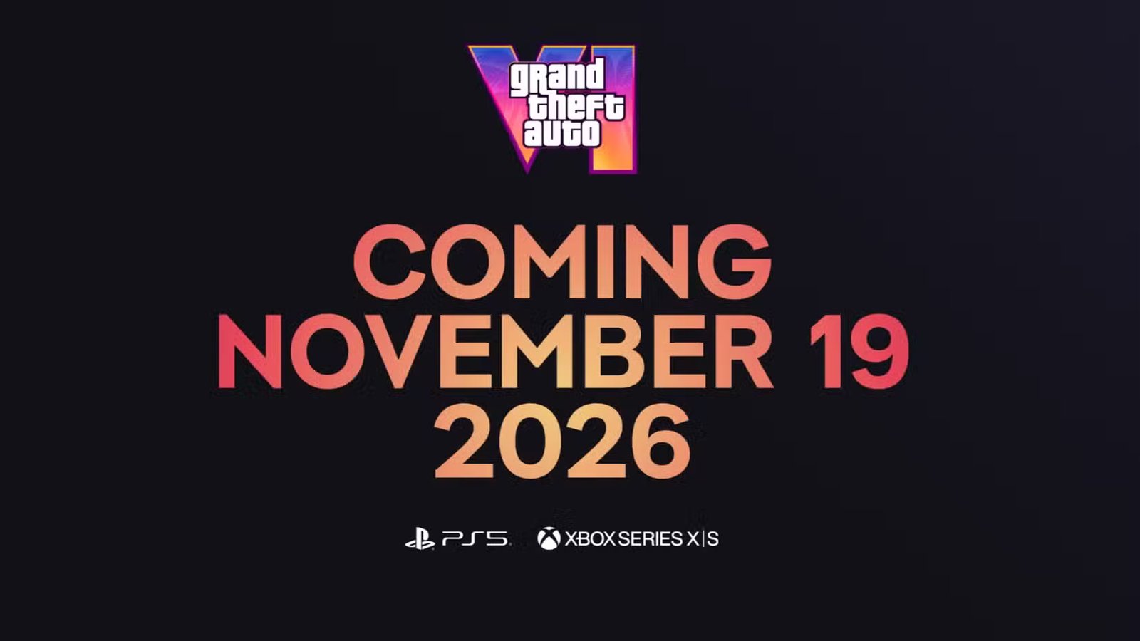 A screenshot of the updated GTA 6 website displaying key information and a 'Fall 2026' release window