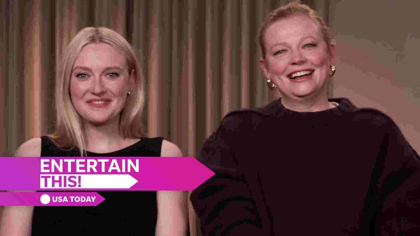 Sarah Snook and Dakota Fanning discussing motherhood and their new project 'All Her Fault'