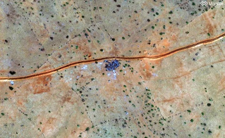Satellite images suggesting mass burials in Sudan