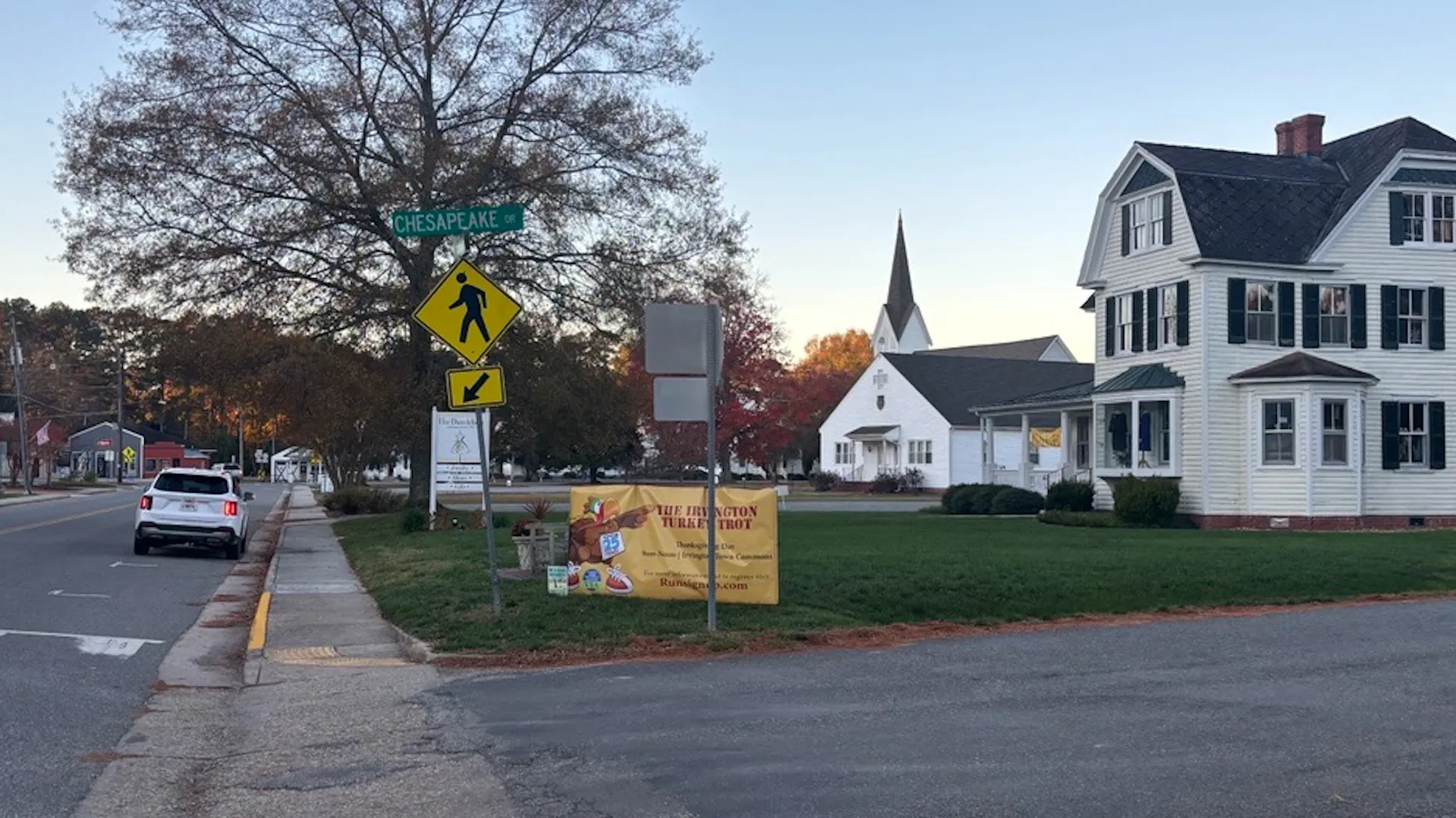 Community gathering in a small Virginia town