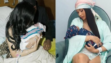 Stefon Diggs welcomes baby boy with Cardi B in first photo reveal