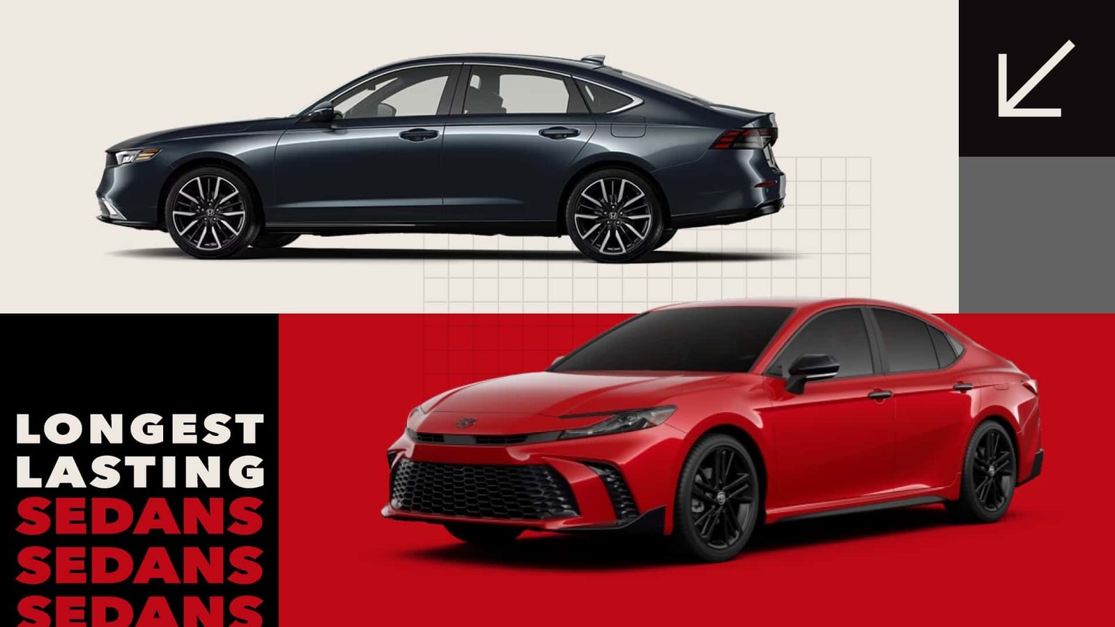 A modern, sleek sedan driving on a highway at sunset, symbolizing long journeys and reliability.