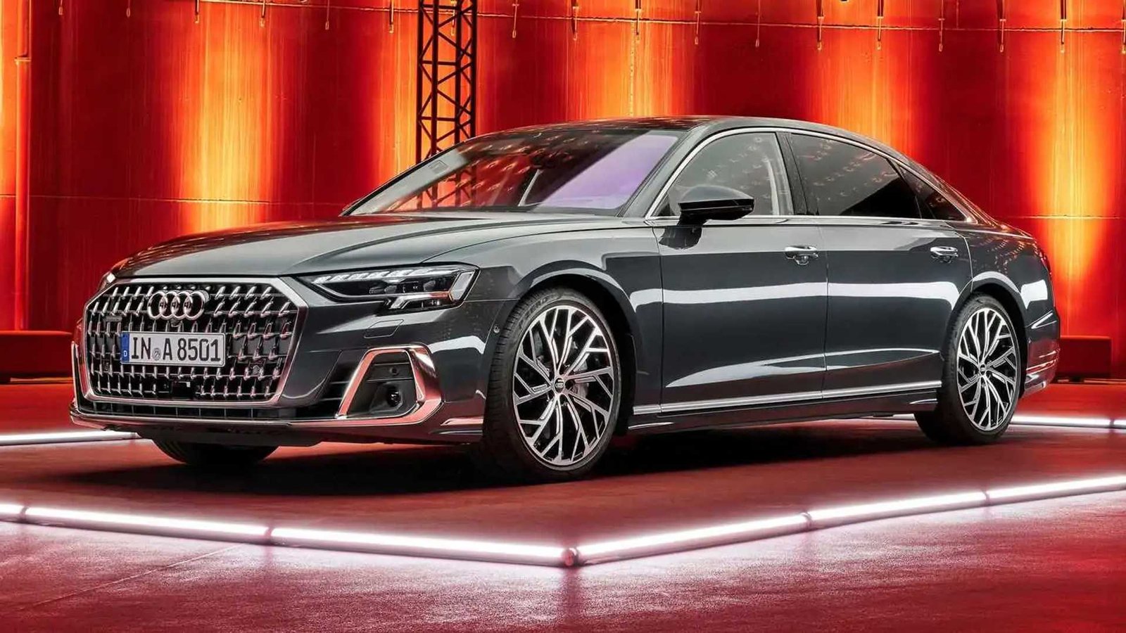 Audi A8: The Future of Luxury The Audi A8 on a winding road, showcasing its sleek design and luxurious appeal