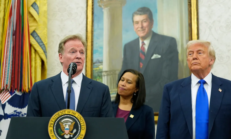 The subtle art of indifference. Roger Goodell and the NFL have applied to Donald Trump and his bravado