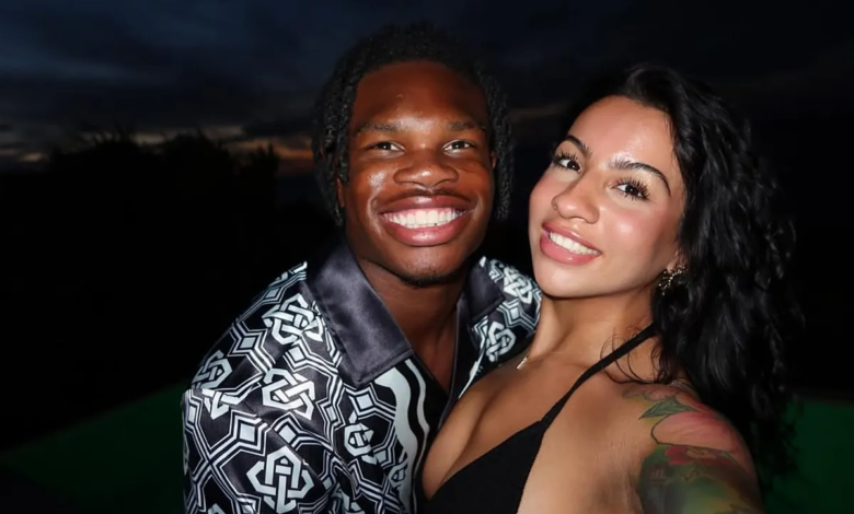 Travis Hunter's wife Leanna Lenee wears a Jaguars-inspired top on her 24th birthday and receives praise from Sky's Angel Reese