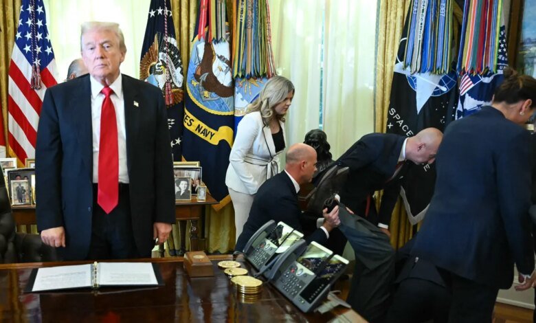 Trump White House event cut short after attendee collapses