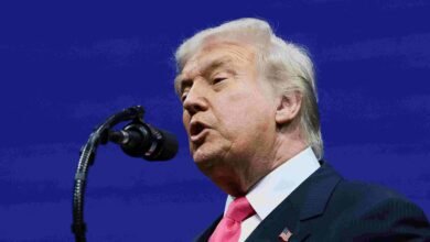 Trump says post 'not threatening' DemocratsPolitics