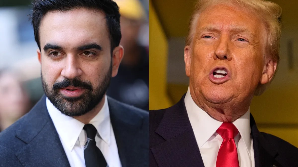 Zohran Mamdani addressing supporters after winning the NYC mayoral race.