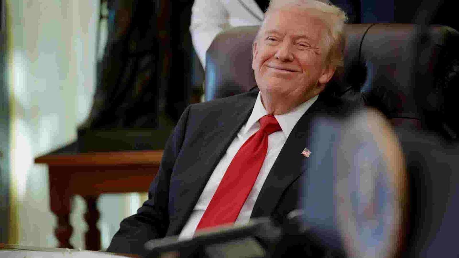 Donald Trump addressing supporters.