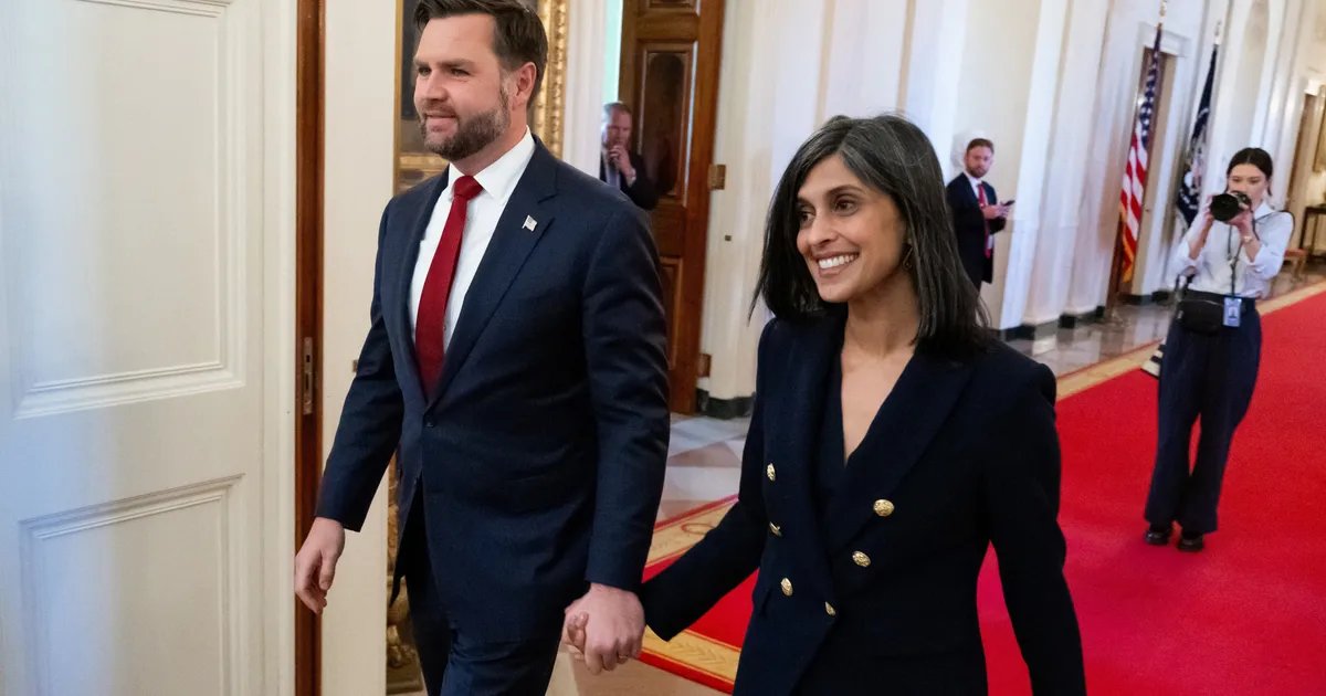 Usha Vance smiles warmly at a charity event.