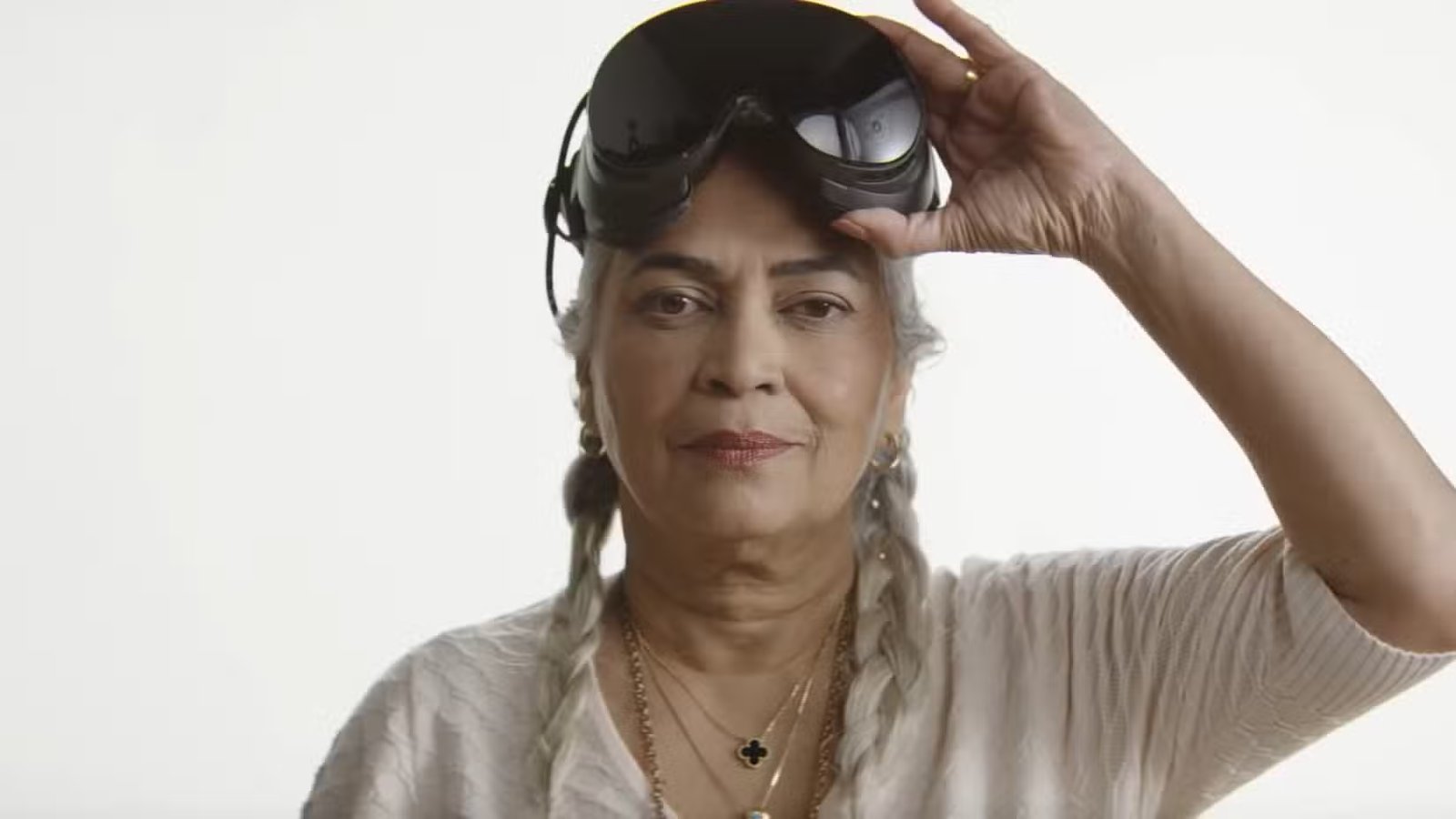 Close-up view of the Steam Frame's sleek design.