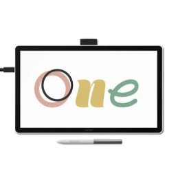 Close-up shot of the Wacom One 14's screen displaying vibrant digital artwork.