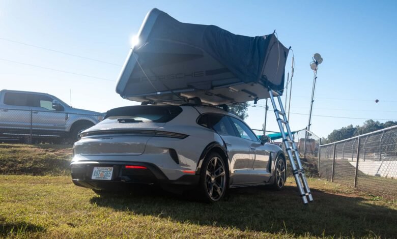 You Don't Need a Porsche Taycan Roof Tent. But You'll Want One