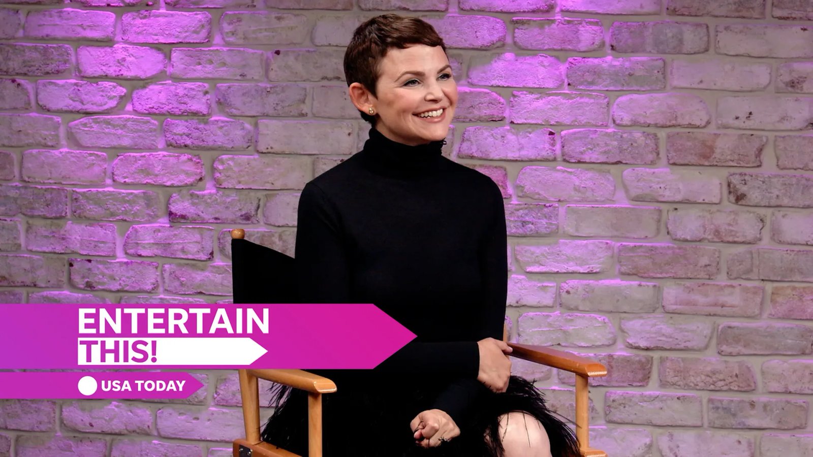 Close up photo of Ginnifer Goodwin, slightly blurred, smiling.