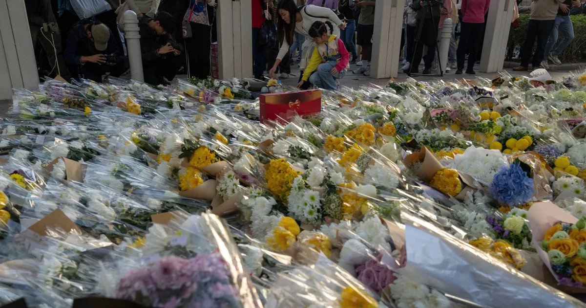 The aftermath of the deadly fire in Yau Ma Tei, Hong Kong.