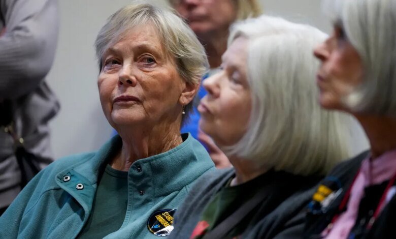 Suburban grandmas protest ICE contract in Trump-voting Ohio county