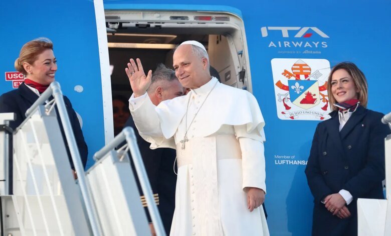 Pope Leo XIV praised for 'dressing with respect' aboard airplane in new civility push