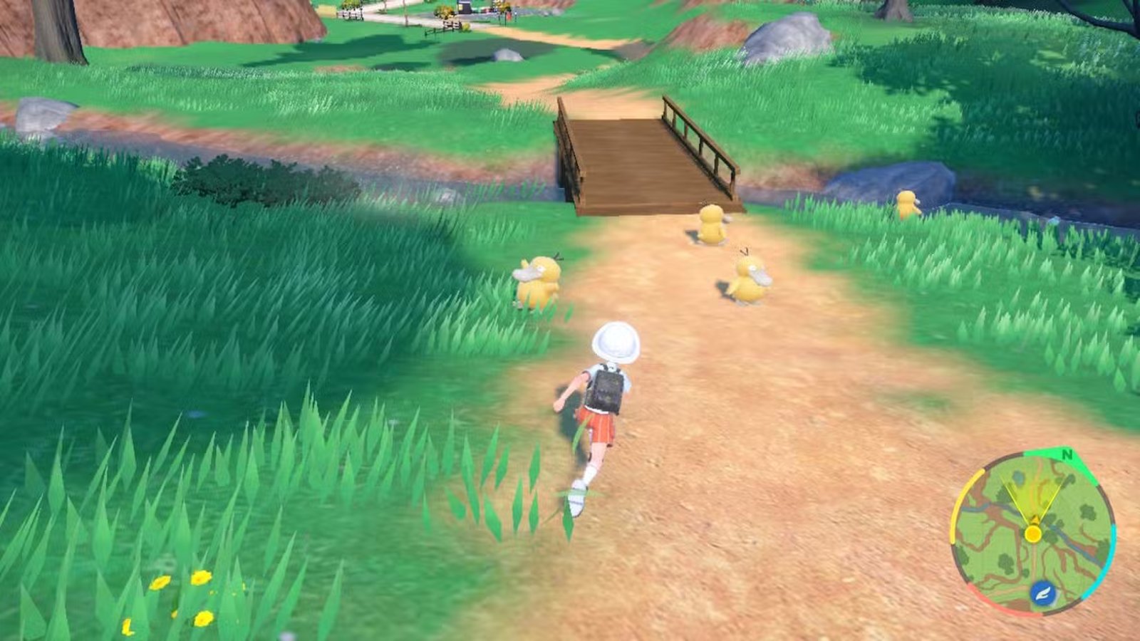 A depiction of a potential Gen 10 Pokemon in a snowy environment.