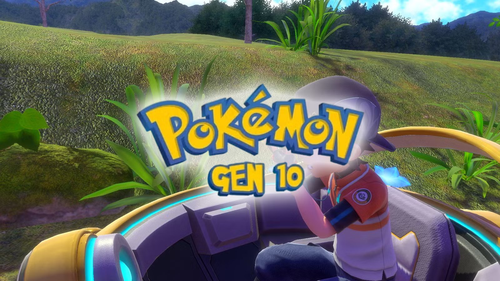 Alleged concept art for Pokemon Gen 10, showcasing a stylized environment.