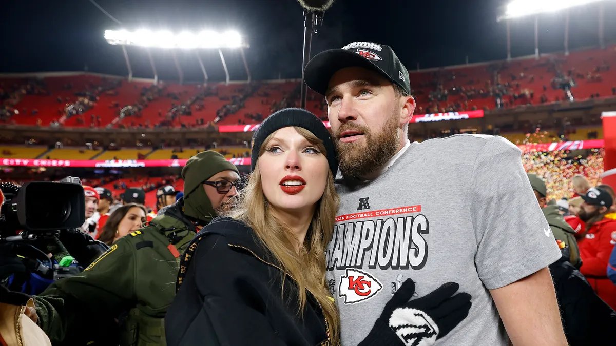 A sprawling, elegant countryside estate with lush gardens and a grand mansion, hinting at the rumored Taylor Swift and Travis Kelce wedding spot.