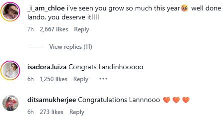 Lando Norris driving his McLaren F1 car during the Abu Dhabi Grand Prix.