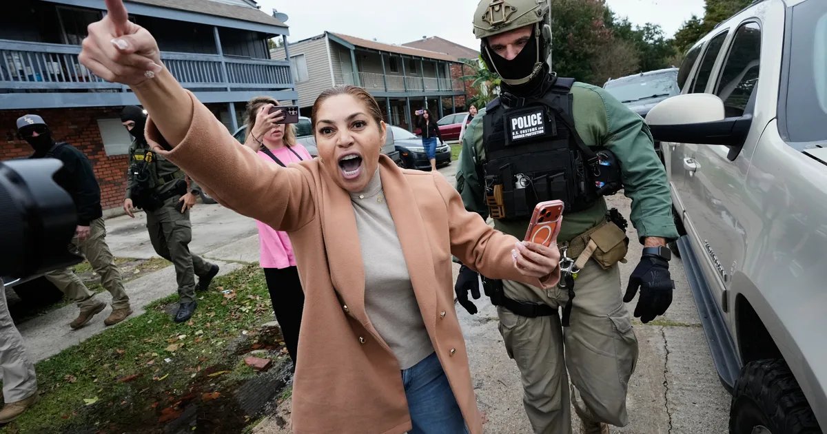 Digital data points representing online surveillance in New Orleans.