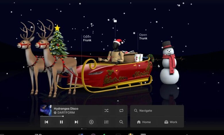 Tesla's 2025 holiday update brings Grok navigation, Santa Mode, and more