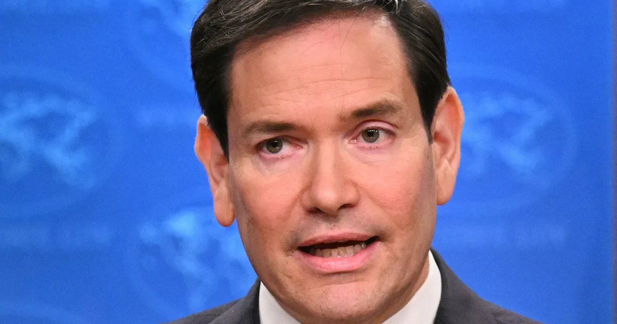 A somber image of the U.S. Department of State building, symbolizing diplomatic actions and policy enforcement.