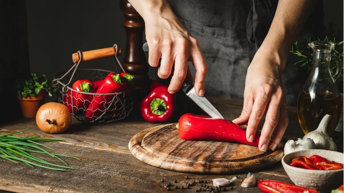 A colorful bowl of homemade kimchi, a fermented cabbage dish, showcasing its vibrant ingredients and promoting a healthy gut microbiome.