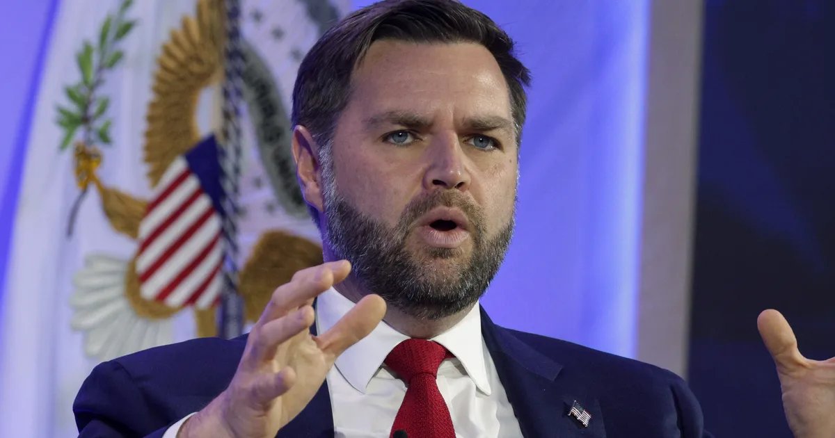 Marco Rubio and JD Vance at White House event with President Trump