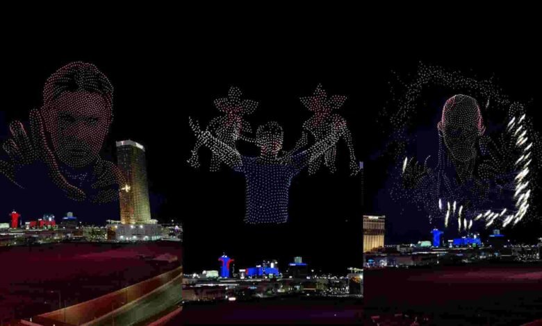 Drones bring 'Upside Down' to Las VegasTV