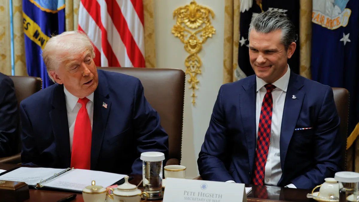 Pete Hegseth speaking on Fox News.