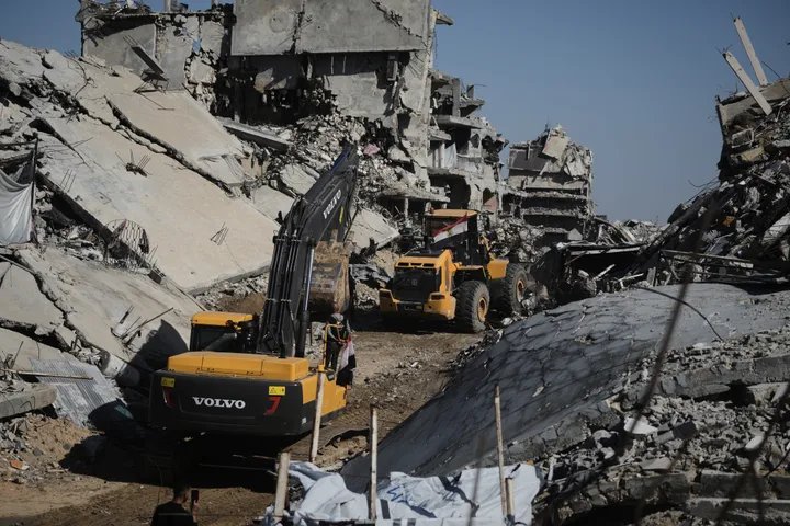 A close-up of the Kerem Shalom border crossing, highlighting its strategic importance.