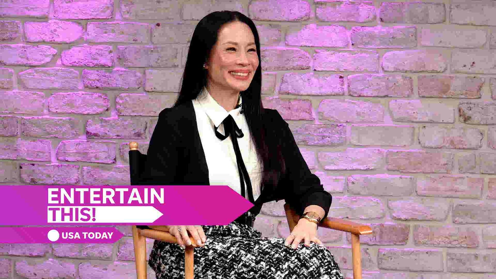 Lucy Liu deep in thought discussing her 'Rosemead' character