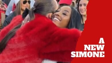 Simone Biles stuns everyone with a new side of herself alongside Olivia Culpo at the Bears game