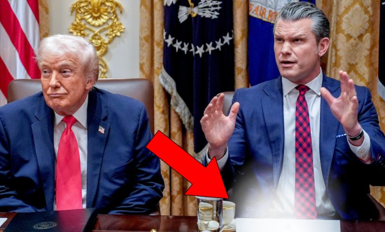 Social Media Wonders If Hegseth’s Misspelled Placard Is Intentional Nazi Nod