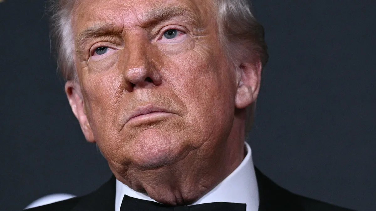 Former President Donald Trump speaks at a rally, a common scene when he addresses media or political issues.