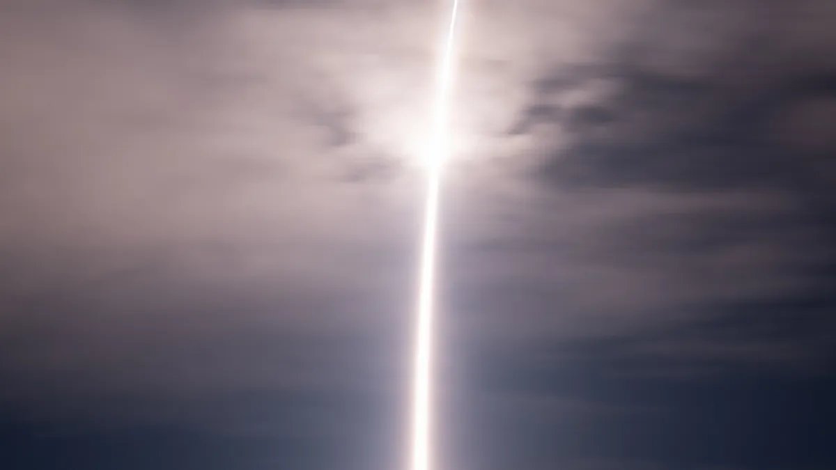 A Minuteman III ICBM launching from a silo, demonstrating its immense power and strategic readiness.